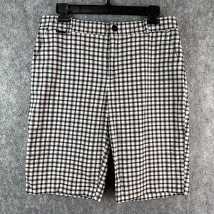 Lauren Active Ralph Lauren Bermuda Shorts Women’s 8 Plaid Preppy Golf Classic‎